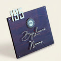 Personalised Teak Wood House Name Plate with House Number – Premium Metal Letter Sign (Modern Outdoor Design)