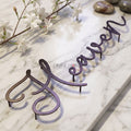 Custom Script Metal Name Sign with Stand-Off Pins – Minimal Floating Name Plate (Outdoor Waterproof)