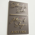 Premium GI Metal Name Plate with Dual Layer Projection Letters – Modern Custom Outdoor Sign