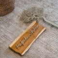 Teak Wood Name Plate with Tree Metal Art – Premium Nature-Inspired Custom Sign