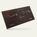 Premium Metal Name Plate for Offices & Clinics – Matte Finish Professional Signage