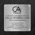Premium Metal Business Signage Plate – Custom Corporate Name Board