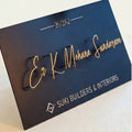 Premium Acrylic Name Plate with Metal Lettering – Modern Luxury Signage