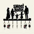 Metal Key Holder Wall Art – Sweet Home Family Design