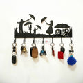 Custom Metal Key Holder – Family Theme Wall Organizer